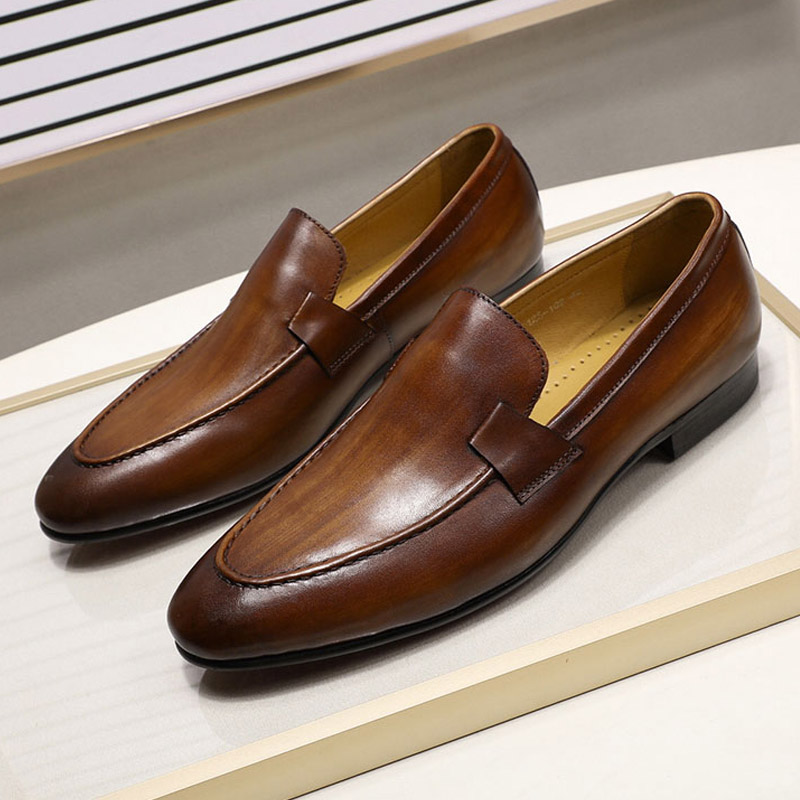 Men Formal Wear Brown - Pantofel Pria Gaya Musim Panas Musim