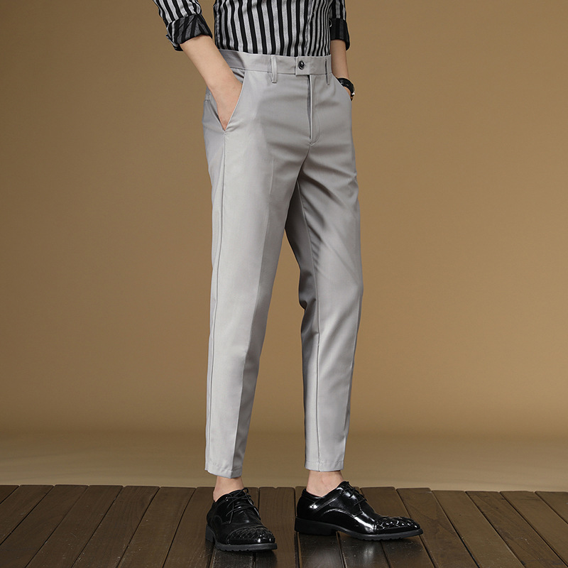 Men Formal Wear Office - Celana Setelan Musim Panas Pria Merah
