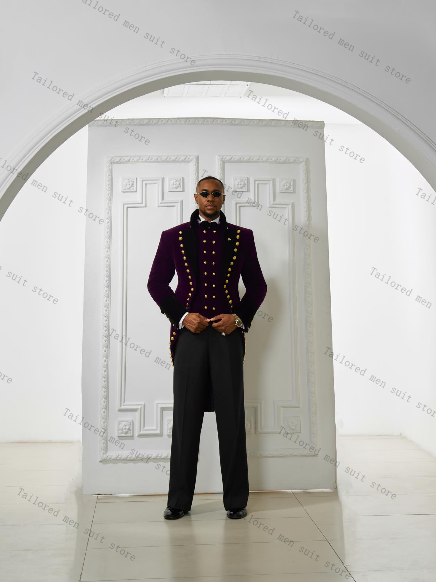Men Formal Wear Purple - Setelan Jas Pria Ungu 2 Pcs