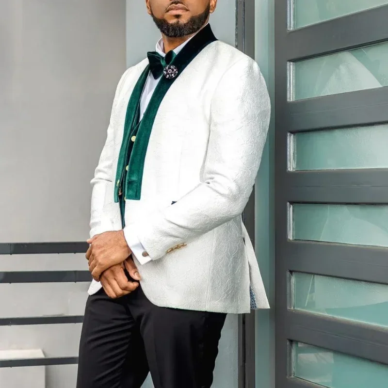 Setelan pernikahan Afrika untu - Men Formal Wear Clothes ulasan dan harga