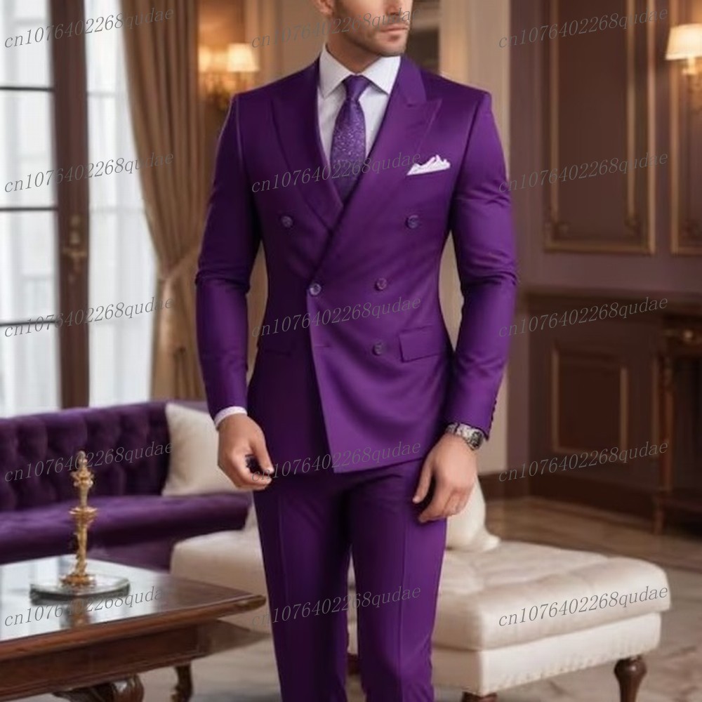 Setelan Pria Baru Warna Ungu u - Men Formal Wear Purple ulasan dan harga