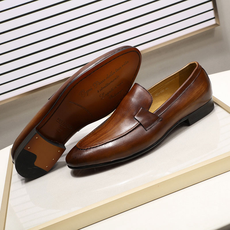 Pantofel Pria Gaya Musim Panas - Men Formal Wear Brown ulasan dan harga