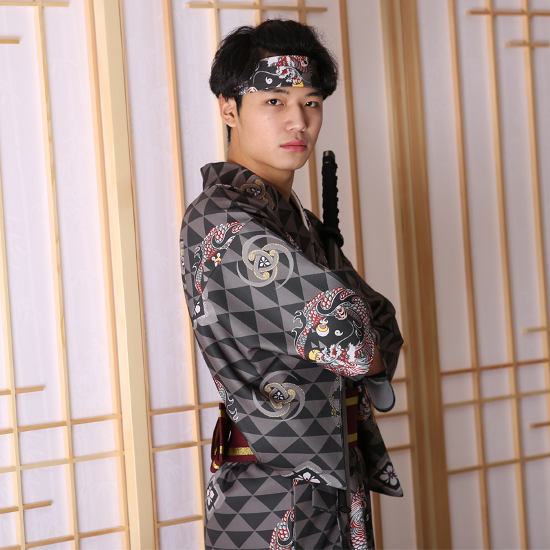 Kimono Desain Baru Etnis Asia, - Asian Men Formal Wear ulasan dan harga