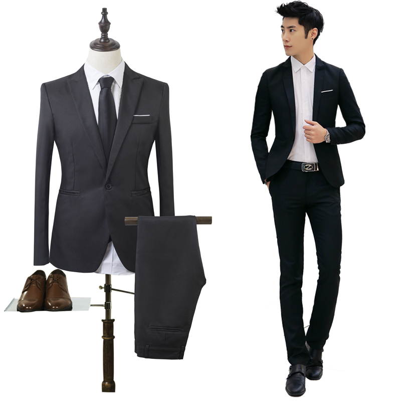 Setelan Jas Bisnis Kasual untu - Men Formal Wear Clothes ulasan dan harga