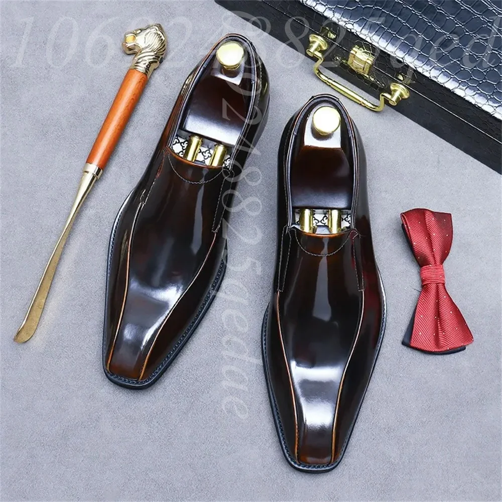 Sepatu Oxford Pria Buatan Tang - Formal Men Daily Wear Shoes ulasan dan harga