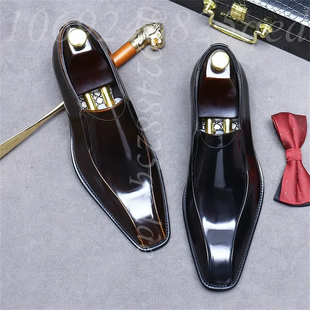 Sepatu Oxford Pria Buatan Tang - Formal Men Daily Wear Shoes ulasan dan harga