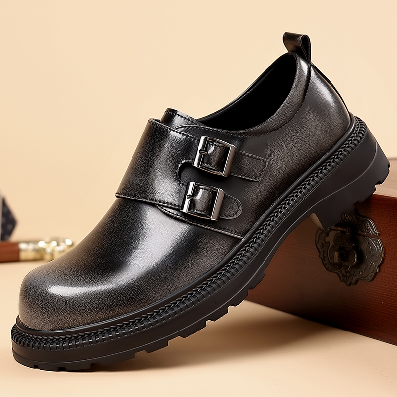 Sepatu Kasual Kulit Pria Cokla - Men Formal Wear Brown ulasan dan harga