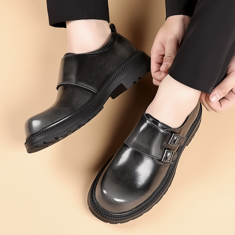 Sepatu Kasual Kulit Pria Cokla - Men Formal Wear Brown ulasan dan harga