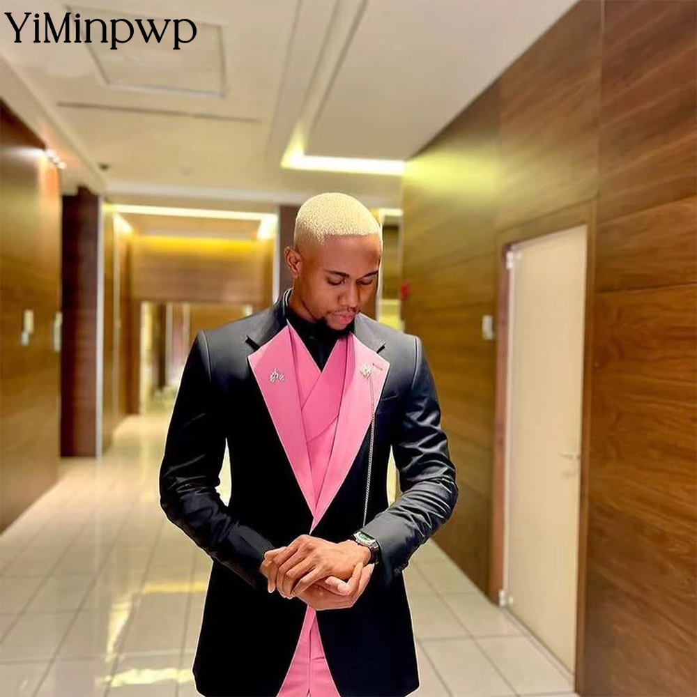 YiMinpwp Setelan Pria Warna Pi - Men Formal Wear Clothes ulasan dan harga
