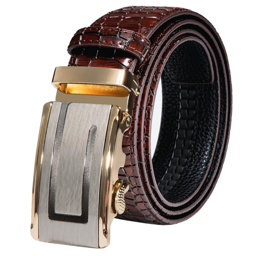 Ikat Pinggang Pria Baru Hitam  - Men Formal Wear Brown ulasan dan harga
