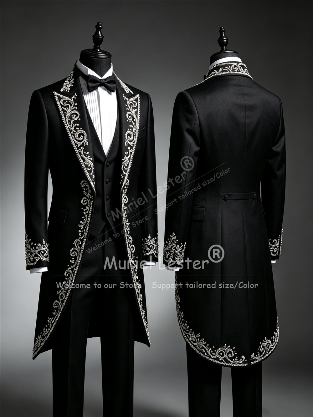 Jas Tuxedo Pria Berhias Krista - Men Formal Wear Clothes ulasan dan harga