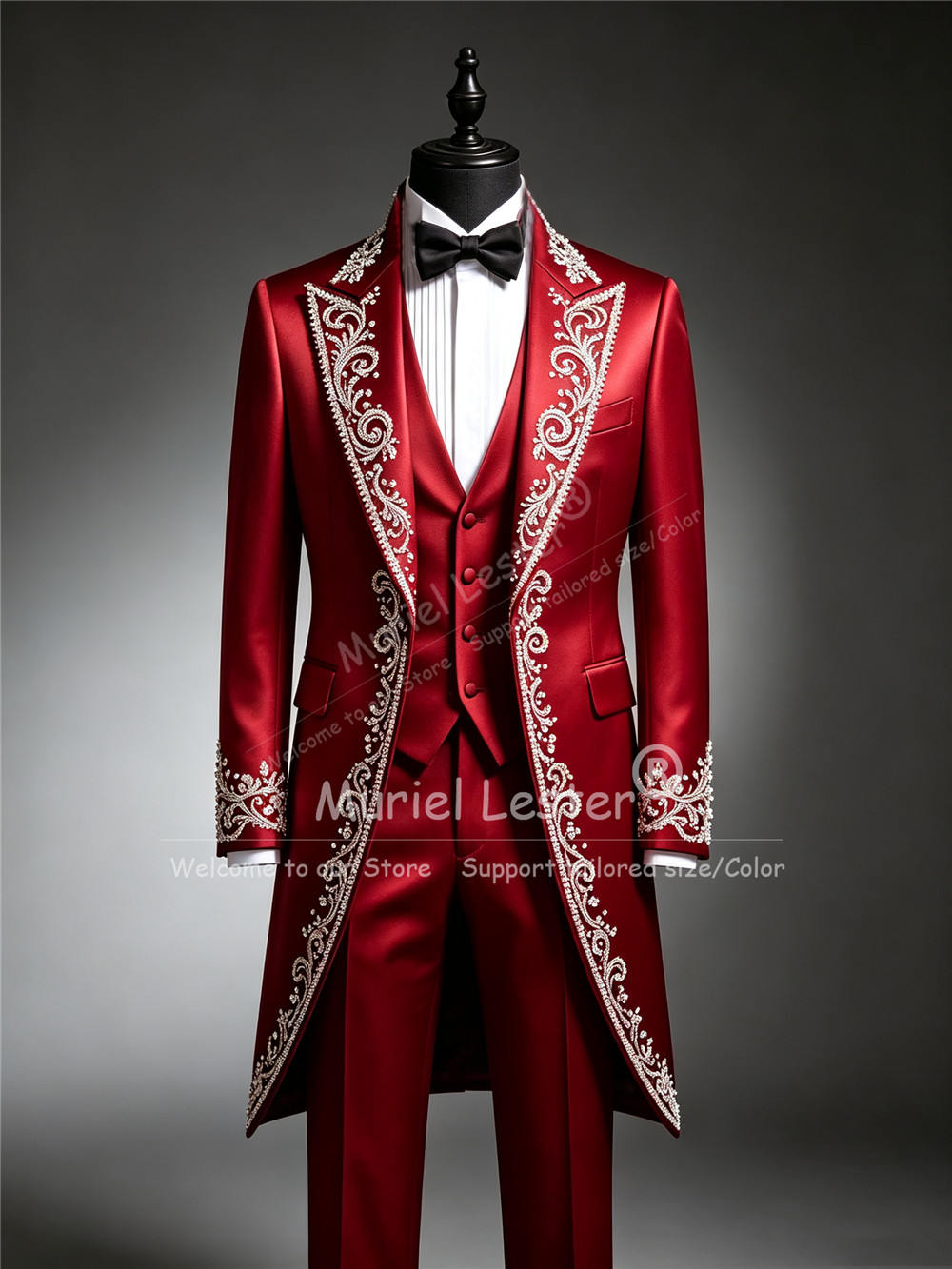 Jas Tuxedo Pria Berhias Krista - Men Formal Wear Clothes ulasan dan harga