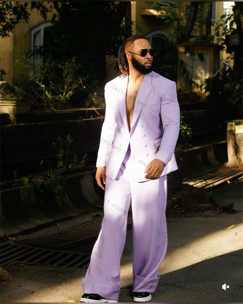 Setelan Jas Pria Warna Ungu La - Men Formal Wear Purple ulasan dan harga