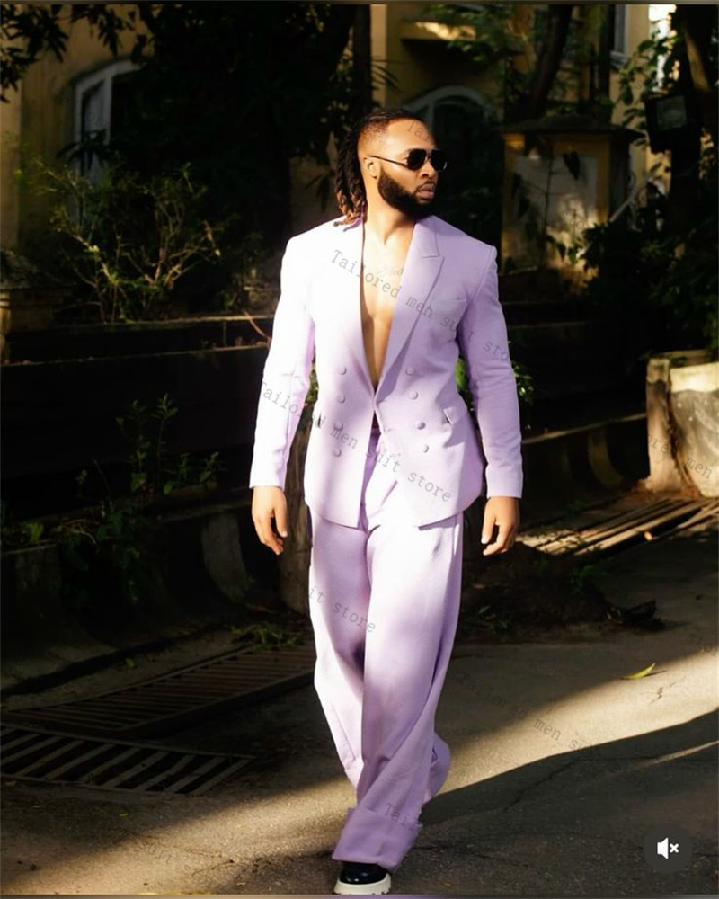 Setelan Jas Pria Warna Ungu La - Men Formal Wear Purple ulasan dan harga