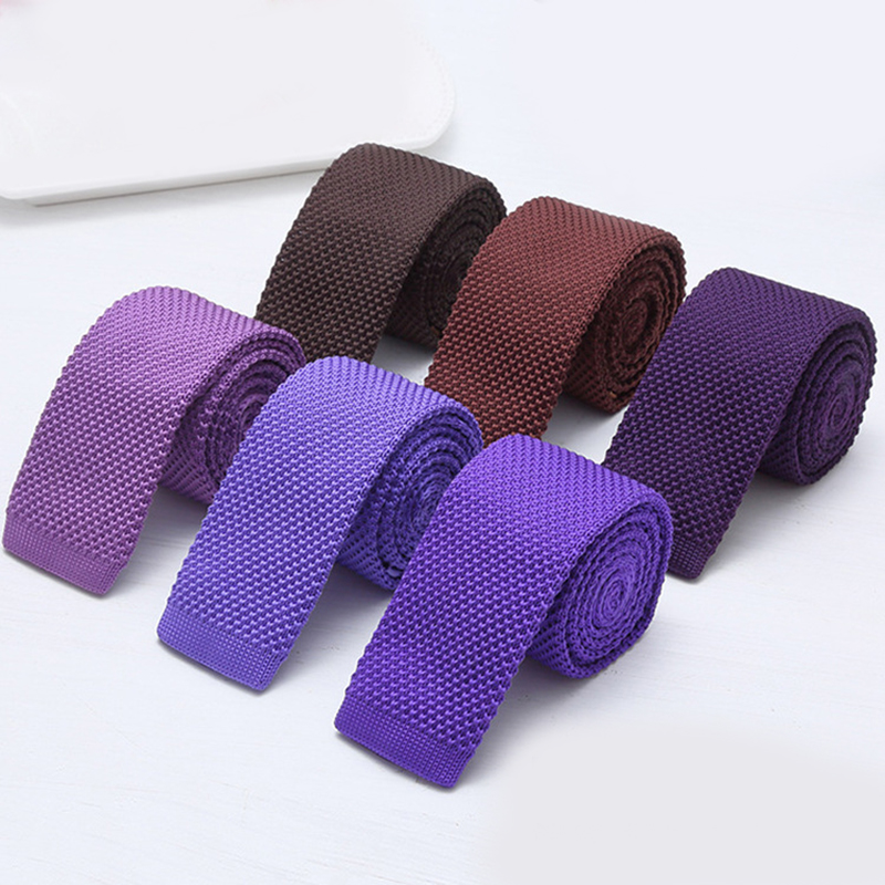 Dasi Rajut Hitam Putih Solid 6 - Men'S Formal Wear Ties ulasan dan harga