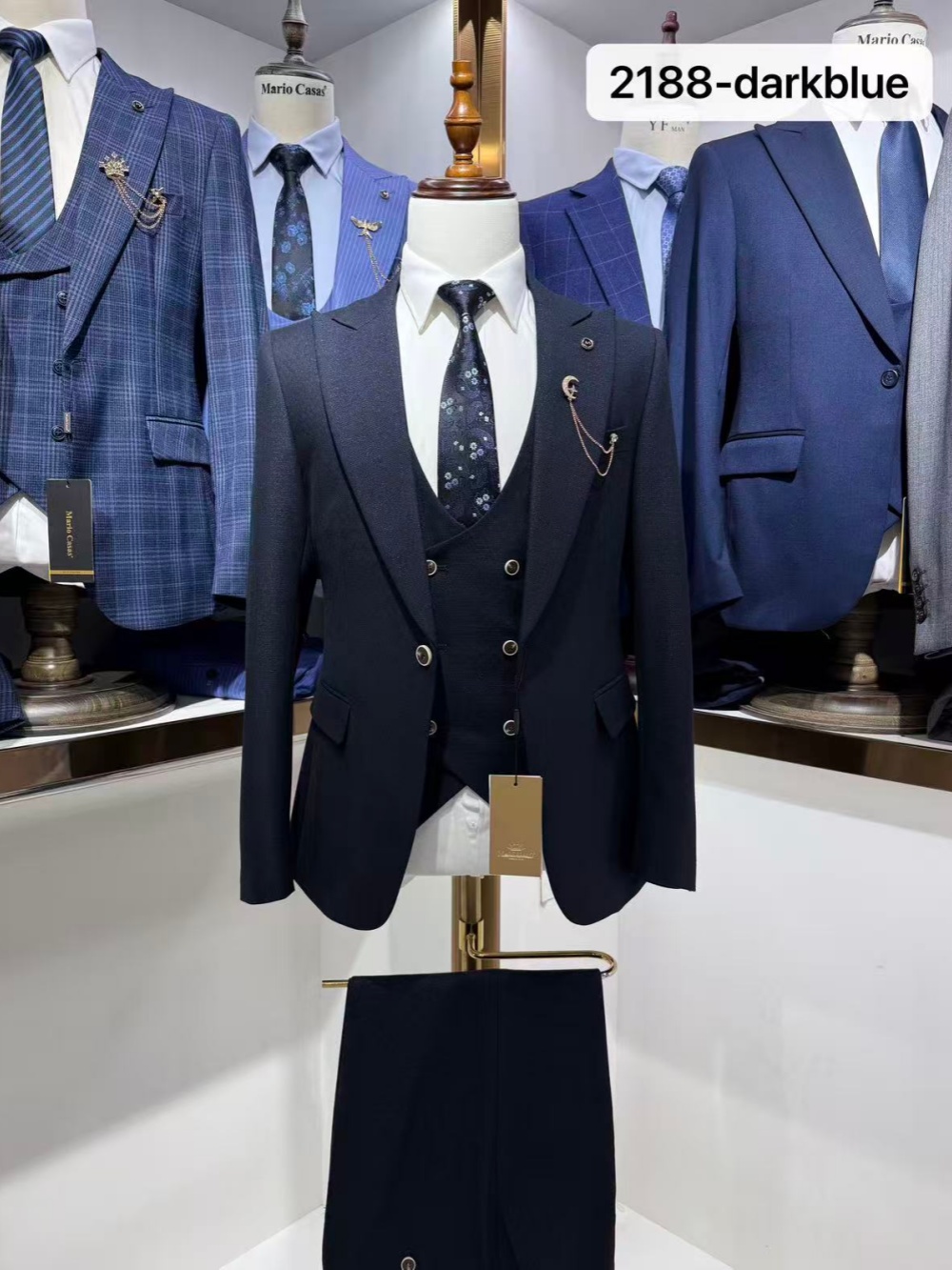 Setelan Jas Formal Pria Biru T - Men Formal Wear Office ulasan dan harga