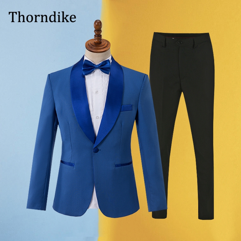 Setelan biru gwyfar untuk pria - Men Formal Wear Office ulasan dan harga