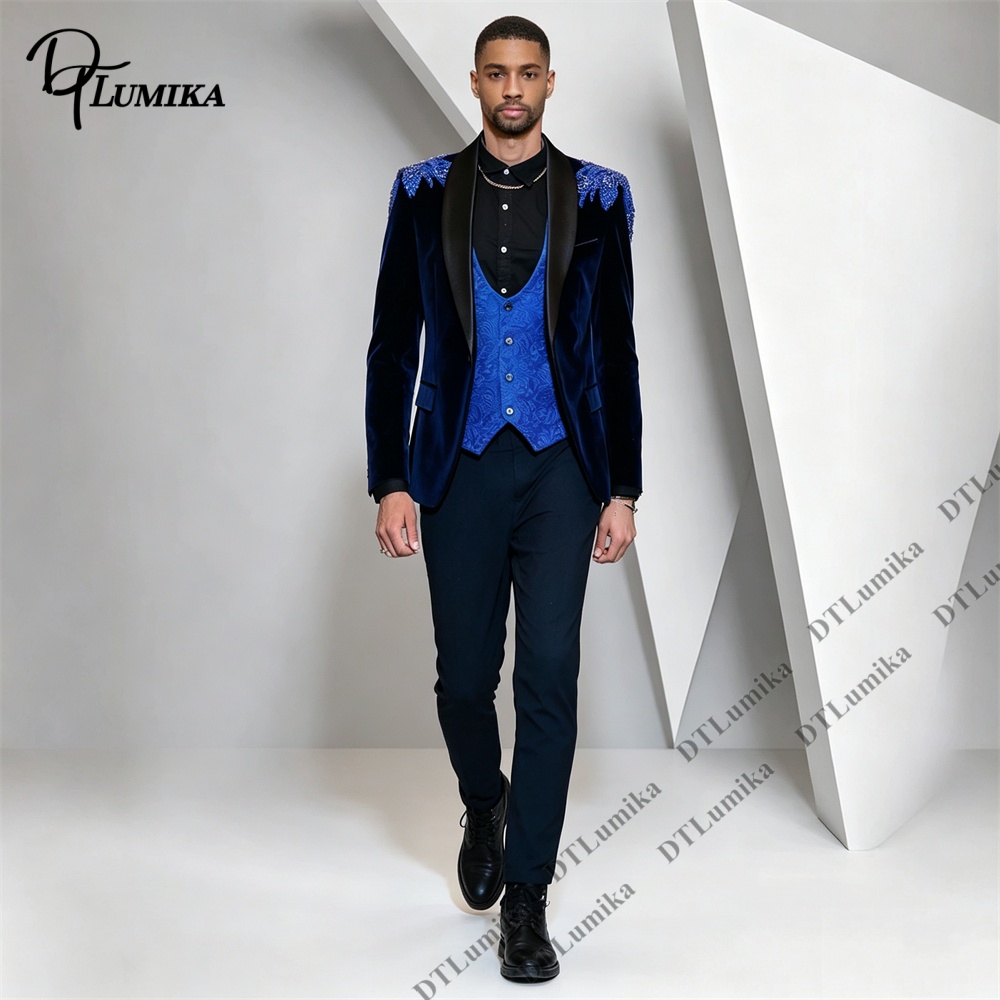 Setelan Pria 3 Potong Bahan Be - Men Formal Wear Office ulasan dan harga